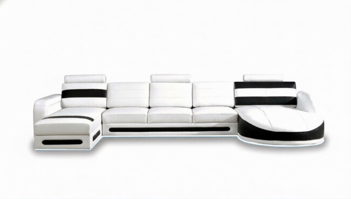 Conjunto de sillones esquineros con sofá en esquina y juego de tapicería en esquina con USB, sofás esquineros XXL.