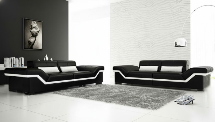 SOFÁ DE CUERO SOFÁ 3+3 SOFÁ + USB TAPIZADO DE CUERO JUEGO DE MUEBLES DE SOFA A MEDIDA