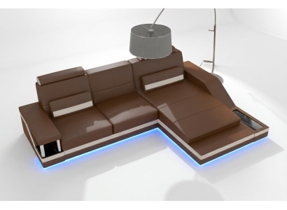 Sofá esquinero conjunto de muebles de sala, sofá + USB, esquina, conjunto de cuero y textil, a medida