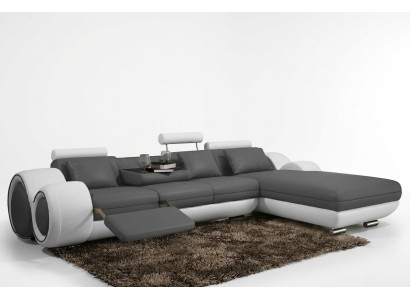 Sofá esquinero USB, sofá de salón, sofá de cuero, conjunto de sofás, fabricación a medida