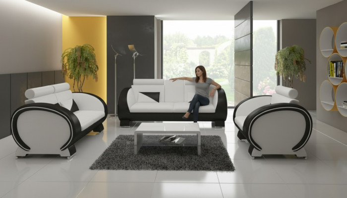 SOFA DE CUERO con USB SOFÁ DE DISEÑO JUEGO DE 3+1 SOFÁ TAPIZADO SOFÁ TAPIZADO con VARIEDAD de TAPIZADO