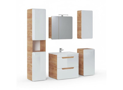 Diseño de muebles de baño Juego de baño de 5 piezas. Armario Decoración Lavabo