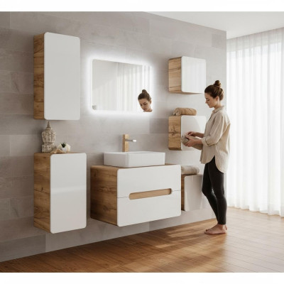 Diseño de muebles de baño juego de 7 piezas. Armario Lavabo
