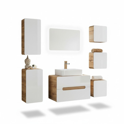 Diseño de muebles de baño juego de 7 piezas. Armario Lavabo