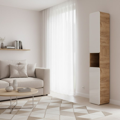 Repisa de baño Armario de baño Muebles de baño Brillo alto Estante