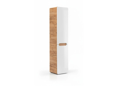 Armario de pared Armario de baño Armario alto colgante con cesto de ropa.