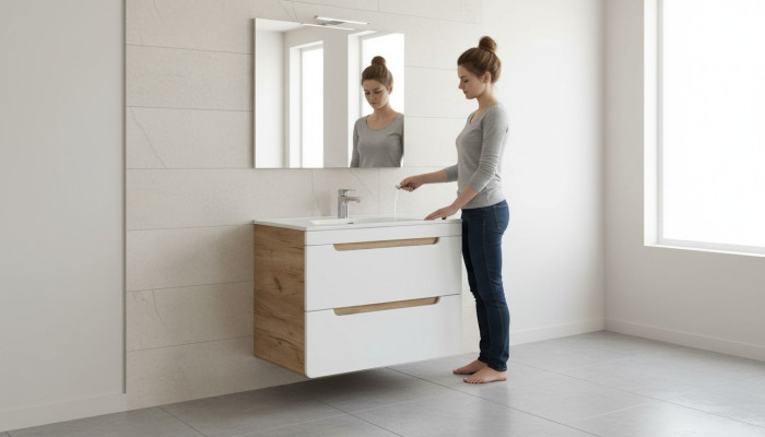 Diseño lavabo 80cm Lavabo de baño Sink