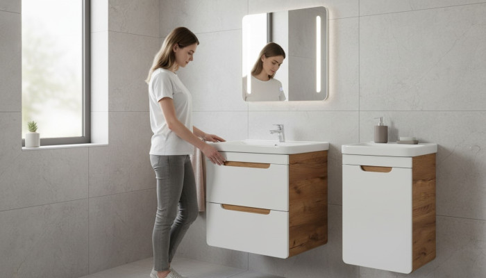 Diseño Lavabo 57cm Lavabo de baño Lavabo de baño
