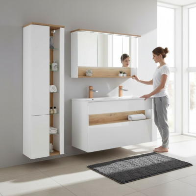 Juego de muebles de baño Lavabo Conjunto de muebles de baño de 3 piezas Habitación