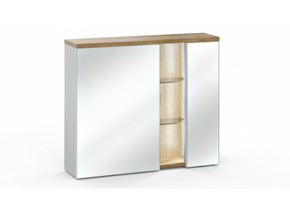 Armario de baño con espejo y LED de 80 cm