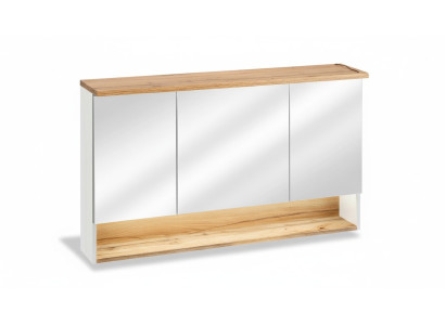 Armario de espejo armario de pared armario de baño con espejo de 120 cm LED