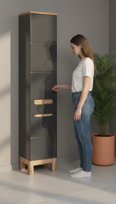 Armario alto de baño estantería armario de baño muebles de baño estantes de baño