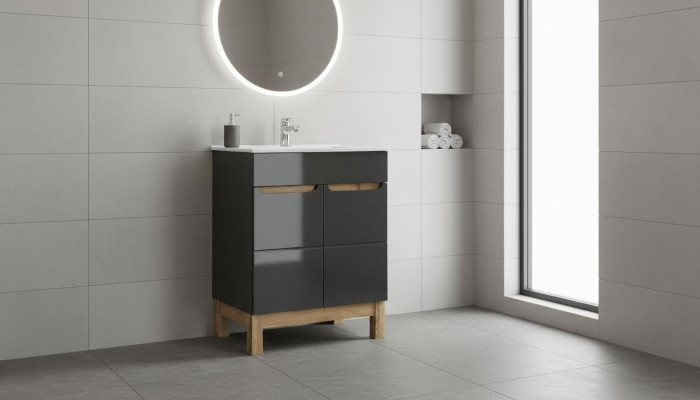 Fregadero de cerámica, lavabo, armario de lavabo, cuenco, cuarto de baño