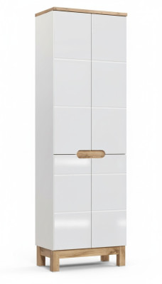 Armario de baño alto armario armario de almacenamiento blanco baño