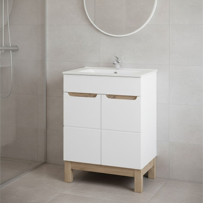 Lavabo Mueble de lavabo Mueble inferior Lavabo Baño Lavabos 60cm Cerámica