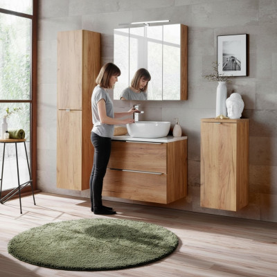 Diseño de muebles de baño Juego de 4 piezas Armario Lavabo