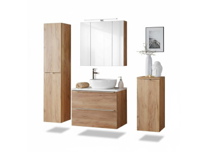 Diseño de muebles de baño Juego de 4 piezas Armario Lavabo