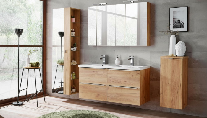 Armario de espejo de pared mueble de baño con espejo de 60 cm estante