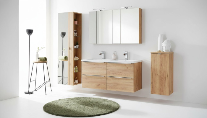 Armario de espejo de pared mueble de baño con espejo de 60 cm estante