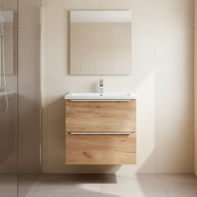 Diseño de lujo Lavabo Lavabo Pared Colgante con Armario incorporado