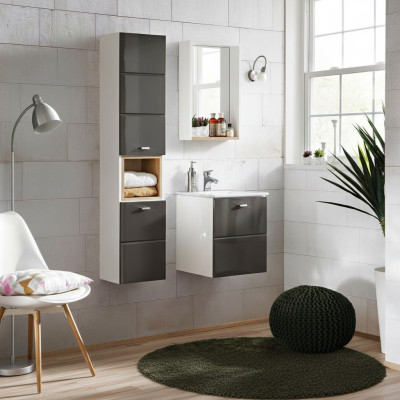 3 piezas. Conjunto de muebles de baño tocador lavabo