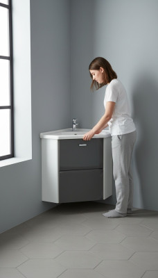 Esquina lavabo Lavabo con mueble bajo de 40 cm Esquina lavabo Lavabo de cerámica