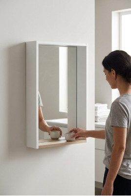 Armario de espejo Espejo de baño Armario colgante Armario de pared Decoración Armario de baño
