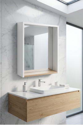 Armario de espejo Espejo de baño Armario colgante Armario de pared Decoración Armario de baño