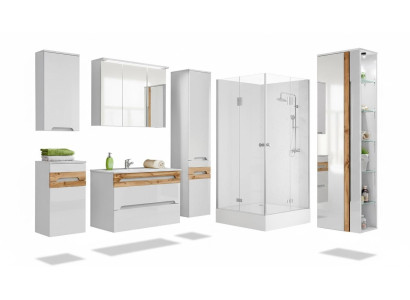 Diseño de muebles de baño Juego de 6 piezas para baño Decoración Armario Lavabo
