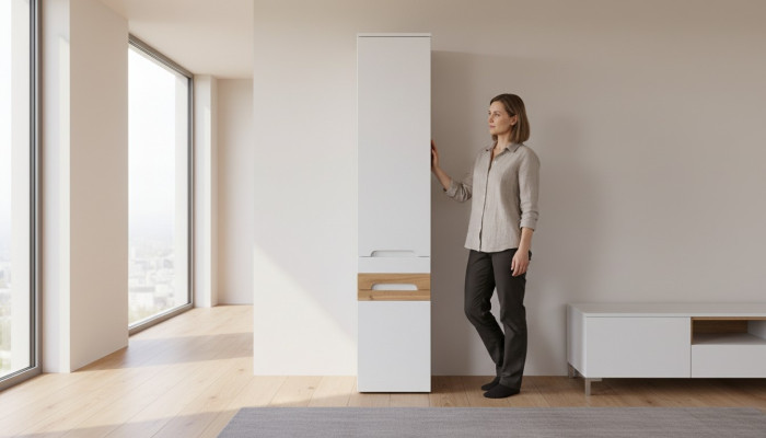 Armario alto Mueble de baño Estantería de baño Mueble decorativo de baño Estantes de baño