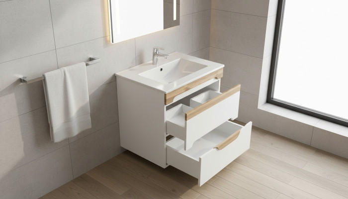 Lavabo tocador armario lavabo cerámico cuenco baño