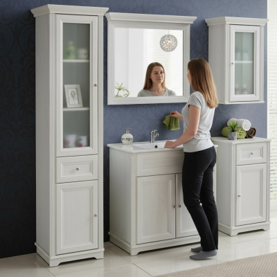 Muebles de diseño para baño, juego de muebles de baño, lavabo, armario.