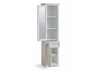 Armario alto Muebles de baño Mueble bajo Armario alto Blanco Mueble de baño