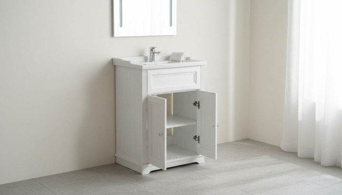 Muebles de baño de estilo antiguo lavabo del país casa de campo baño 60 cm lavabo