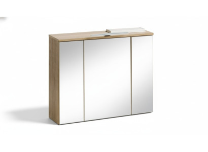 Armario con espejo gabinete de pared gabinete de baño decoración con espejo 80 cm LED