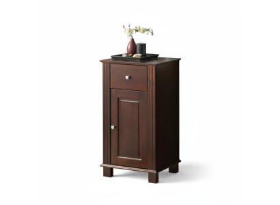 Mueble de baño estante armario muebles de baño gabinetes marrones 46x36x83cm estantes de madera