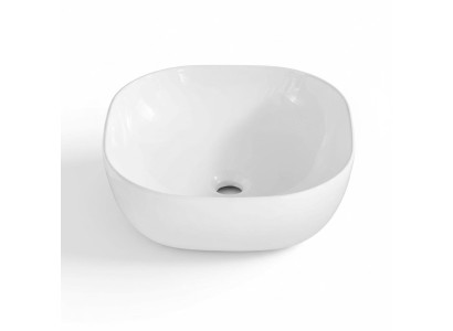 Lavabo de cerámica moderno blanco, lavabo decorativo.