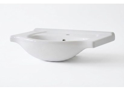 Lavabo de cerámica empotrado, lavabo blanco.