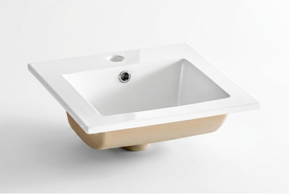 Lavabo de cerámica lavabo Lavabo decorativo Lavabo sobre encimera blanco Lavabo