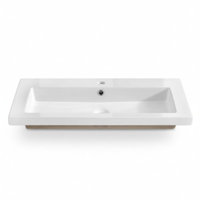 Lavabo de cerámica decorativo Encimera de lavabo encimera de lavabo blanco