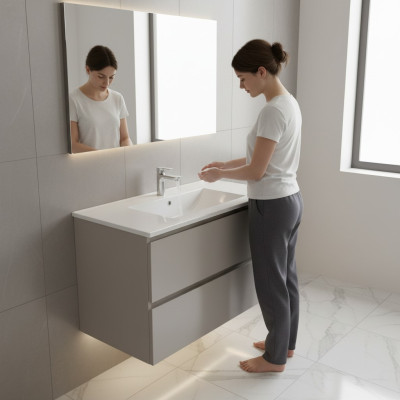 Lavabo de cerámica Lavamanos Lavabo Lavabo de encimera Cuenco de lavado