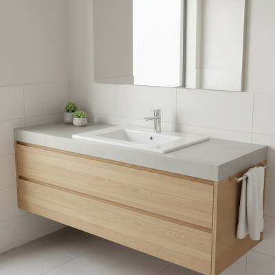 Lavabo de cerámica decorativa Lavabo en blanco Lavabo sobre encimera