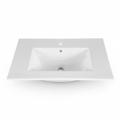 Lavabo de cerámica decorativa Lavabo en blanco Lavabo sobre encimera