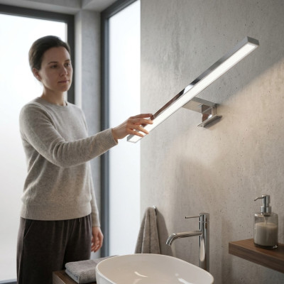 Lámpara de baño LED, lámpara de espejo, luz de espejo, aplique de pared, lámpara de imágenes, cuarto de baño