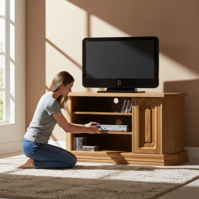 Mueble de estilo antiguo RTV nuevo, barroco, rococó, barroco, ideal para televisión y hi-fi.
