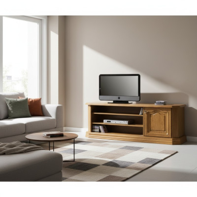 Casa de campo estilo antiguo RTV cómoda televisión barroco rocalla mueble de TV HiFi