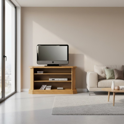 RTV Cómoda de estilo antiguo TV Nuevo Armario de TV Hi Fi de lujo de 120 cm