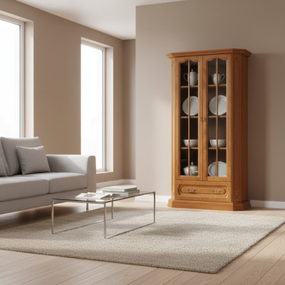 Cómoda Vitrina Cómodas Vitrinas decorativas Aparador de cristal Diseñador