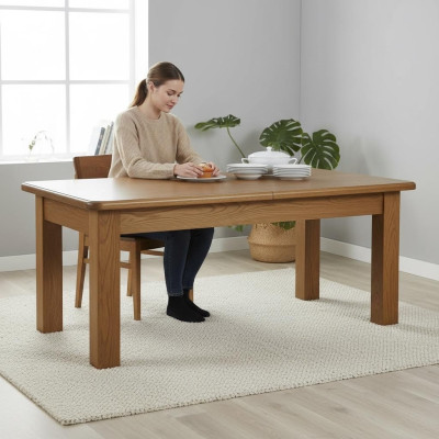 Mesa de comedor 250/450 cm Mesa de cocina Mesa de restaurante Mesa de madera Mesas de comedor Mesa de conferencias