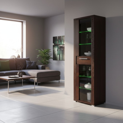 Vitrina Armario Cómoda Cristal Estante Vitrinas Estantes Madera Decoración Armarios Nuevo